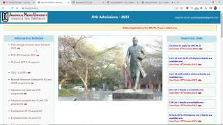 JNU Application Form for PhD Program 2023 is Live Now  NTA PhD Admission Schedule 2023 [upl. by Shulem342]