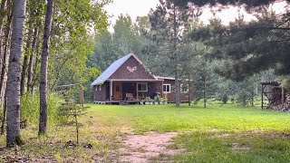 Off Grid In Minnesota Working On The Addition Picking WILD Blueberries [upl. by Aylatan]