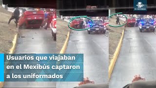 ¡Resultaron ser magos Policías aprovechan accidente vehicular y roban mochila [upl. by Rye]