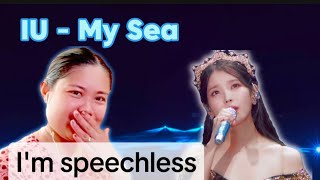 My Reaction to IUs My Sea live at Golden Hour Concert [upl. by Nnasus]