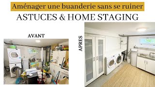 AMENAGER une buanderie 🧺 sans se ruiner ⇾ ASTUCES amp HOME STAGING💡 [upl. by Sofko209]