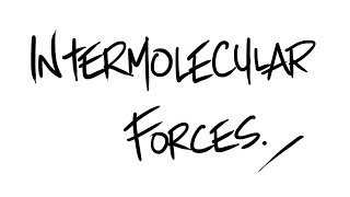 AQA ALevel Chemistry  Intermolecular Forces [upl. by Yrebmik]