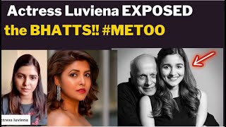 Actress Luviena EXPOSED the BHATTS metoomovement amma metoo [upl. by Antonina441]