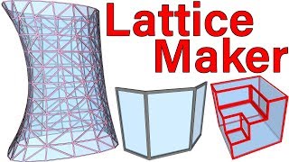 Lattice Maker and Latticeizer Plugins In SketchUp [upl. by Gombosi]