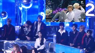 Wanna One IU Reaction to BTS Spring Day MMA 2017 [upl. by Lodie]