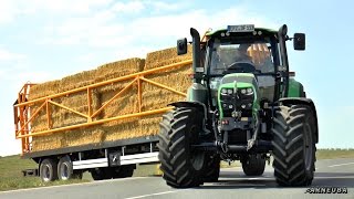 WIELTON Ballenwagen mit Ladungssicherung  1 Achs Dolly  DeutzFahr amp Fendt Traktoren [upl. by Angelika]