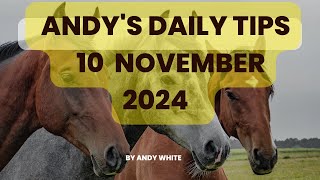 Andys Daily Tips for Horse Racing Sunday 10th November [upl. by Nnovahs]