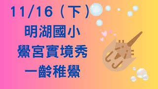 【139】 11月16日（下集） 2024 明湖國小 鱟宮實境秀 一齡稚鱟 [upl. by Lenoyl607]