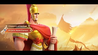 Scipio Aemilianus Commander Preview New Meta Smite Damage Commander in Rise of Kingdoms [upl. by Anohr]