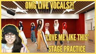 NMIXX quotLove Me Like Thisquot Stage Practice REACTION [upl. by Akaenahs]