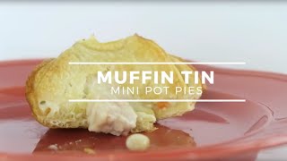 Muffin Tin Mini Chicken Pot Pies Recipe [upl. by Wadleigh597]