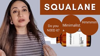 Be Minimalist 100 Squalane Oil Honest Review  How to Use Squalane Oil in Night time Routine [upl. by Malet]