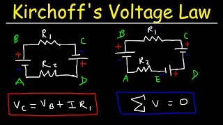 Kirchhoffs Voltage Law  KVL Circuits Loop Rule amp Ohms Law  Series Circuits Physics [upl. by Kammerer108]