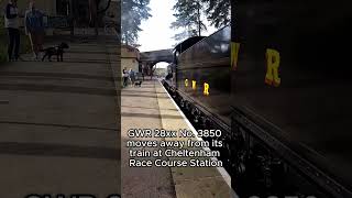 3850 At Cheltenham Race Course Station gwr heritagerailway steamengine cheltenham railway [upl. by Aletta372]