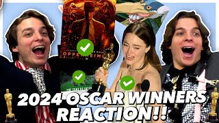 2024 Oscar Winners REACTION [upl. by Care597]