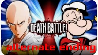 saitama vs popeye death battle alternate ending [upl. by Toddie674]