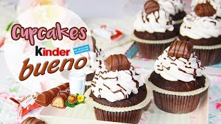 CUPCAKES KINDER BUENO 🌟RICETTA FACILE  Le ricette di DELIZIEePASTICCI di Marzia [upl. by Hcardahs]