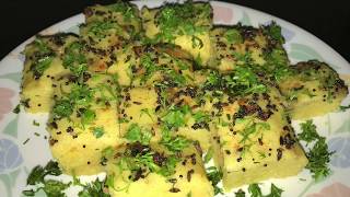 Gujarati Khaman Dhokla  Instant Khaman Dhokla Recipe  Jignas Kitchen [upl. by Welsh]