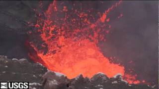 Lava in Halemaumau Crater [upl. by Hajan770]