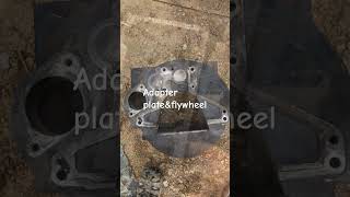 Engine swap Toyota adapter plate flywheel [upl. by Laamak]