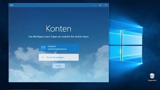 Ein EMailKonto einrichten  Auszug aus Windows 10 – Der verständliche Videolernkurs [upl. by Halilak]