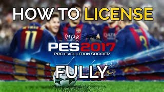 PES 2017 How to Install Official Team Names Kits Logos Leagues amp More [upl. by Hortensa]