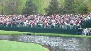 Vijay Singh Hole In One GOLF MASTERS Skip Water Par 3 ACE ORIGINAL SHOT [upl. by Pius514]