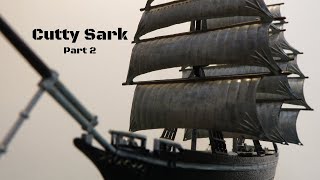 Painting the Cutty Sark  Part 2  1350 Scale [upl. by Matless]