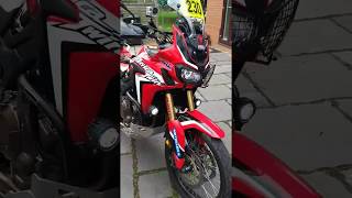 Honda CRF1000L Africa Twin DanMoto Carbon GP Full Exhaust system SWMotech Crash Bar EVO Footrest [upl. by Aihsatal241]