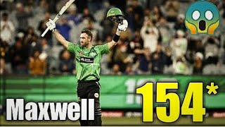 Glenn Maxwell 154 In Just 64 Balls Full match Highlights HD  Big Bash League BBL [upl. by Kennan338]