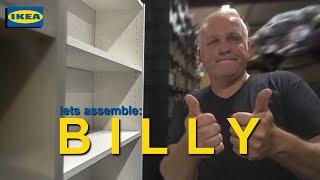 IKEA  BILLY Bookcase Assembly  Easy to Follow [upl. by Enella]