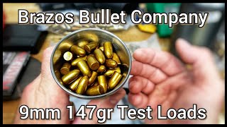 Brazos Bullets Company  Competition Grade Projectiles  9mm 147gr  Initial Load And Review [upl. by Ronaele]