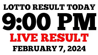 Lotto Result Today 9PM Draw February 7 2024 Wednesday PCSO LIVE Result [upl. by Ryan]