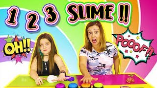 UN DOS TRES SLIME  Slime Challenge  Juegos con Slime [upl. by Caraviello]