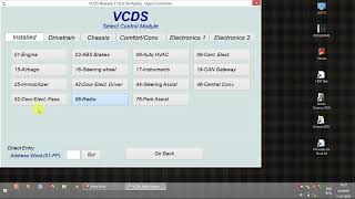 VCDS VagCom  VW Golf MK5  56 Radio Coding Menu [upl. by Jones]