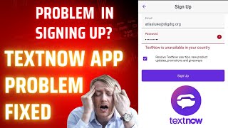 TextNow Sign Up Problem Fix Working Trick  TextNow All Problem Solution [upl. by Enalda]