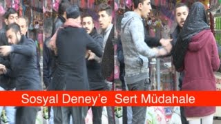 Başörtüsü Testinde Sert Tepki quotDelik Deşik Ederim Seniquot SOSYAL DENEY [upl. by Neelahtak209]