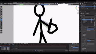 How to make simple 2D animation in blender 2D [upl. by Lucina]