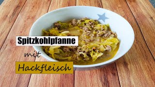 Spitzkohlpfanne mit Hackfleisch  Low Carb Monsieur Cuisine [upl. by Ahsienauq655]