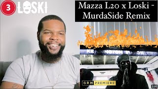 Mazza L20 x Loski  Murdaside Remix  GRM Daily  American Reaction🔥🇺🇸 [upl. by Azalea]