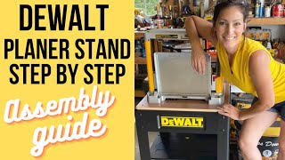 DeWalt Planer Stand Step by Step How To Assembly Guide amp Overview DW7350 Easy [upl. by Tterrej485]