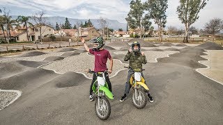 PIT BIKE VS PUMP TRACK SKETCHY [upl. by Druci918]