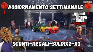 Aggiornamento settimanale di Gta online arriva il capodanno cinese 🎁 🧨🎉 [upl. by Hedvah346]