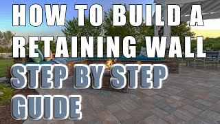 Crash Course How To Build A Retaining Wall Step By Step [upl. by Netniuq417]