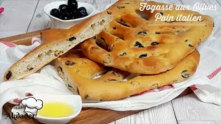 Recette du pain fougasse aux olives [upl. by Jodi876]