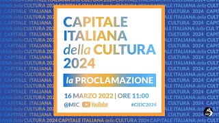 Capitale Italiana della Cultura 2024  La proclamazione [upl. by Ai]