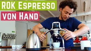 ROK Espresso Maker  Espresso von Hand  Test [upl. by Hamrah]