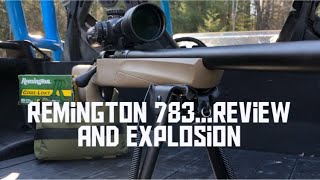 Remington 783 Review  Blowing up a Log [upl. by Suzie]