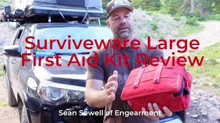 Surviveware Large First Aid Kit Review  10 Off For Engearment Fans [upl. by Ailadi722]