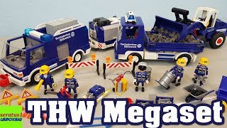 Playmobil THW Megaset 4082 auspacken seratus1 unboxing Technisches Hilfswerk [upl. by Lidstone363]